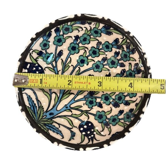 Nakkas Ceramic 4.5” Bowl Hand Painted In Turkey Set of 3 - Picture 5 of 5